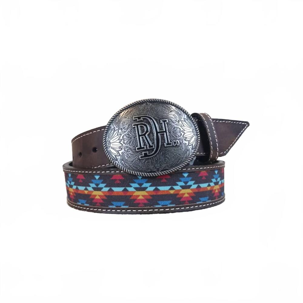 NEW RED DIRT HAT COMPANY boy's southwestern belt in multicolor